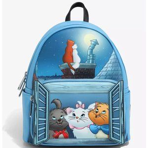 Loungefly Disney Aristocats Mini Backpack Glow In The Dark Scenes Characters Bag
